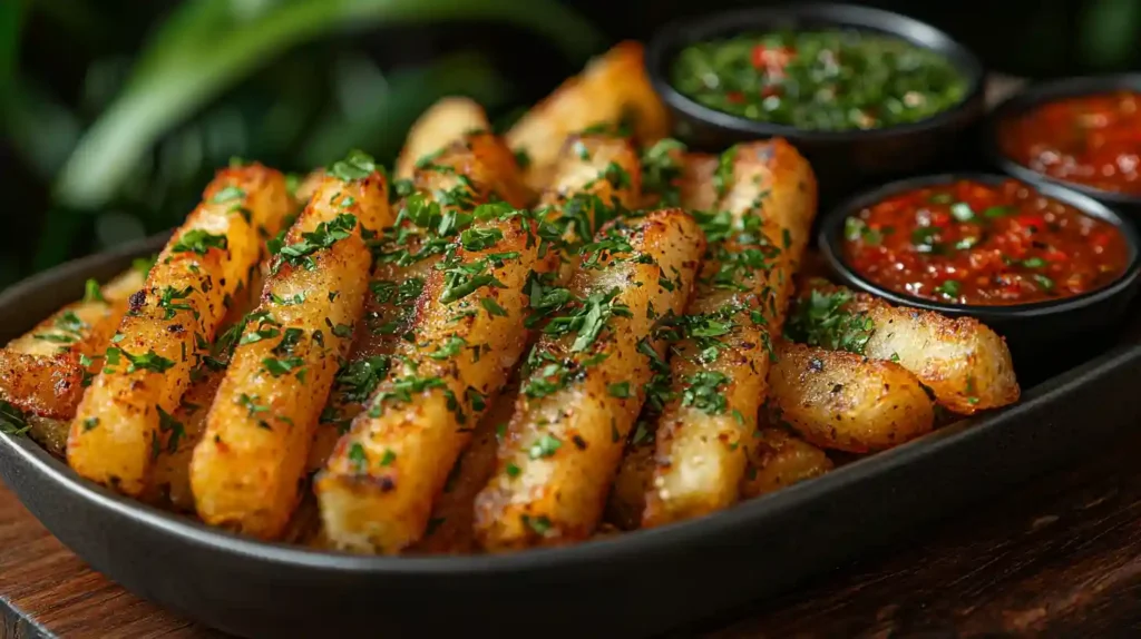 Maniok-Pommes Backen