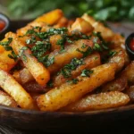 Maniok-Pommes Backen