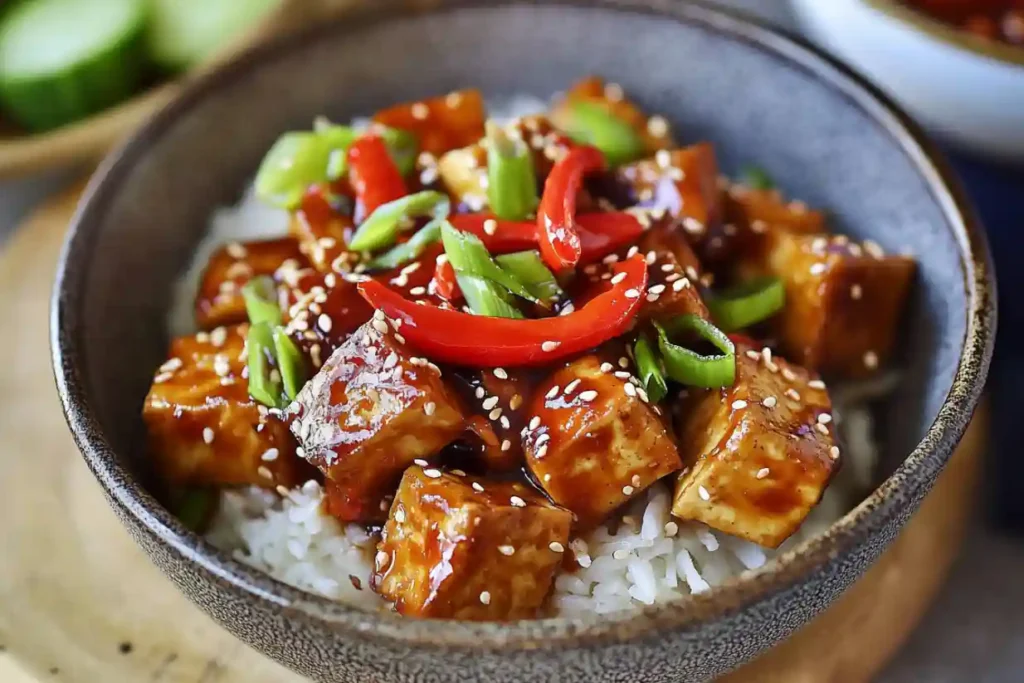 Teriyaki-Tofu süß-sauer
