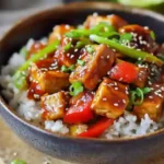 Teriyaki-Tofu süß-sauer