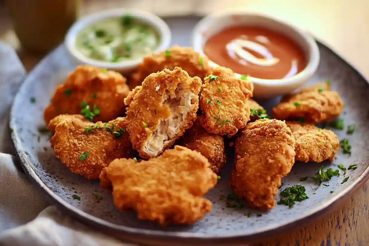 Vegane Chicken Nuggets aus Austernpilzen: Schnelle und gesunde Leckerei