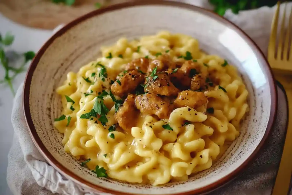 Vegane, glutenfreie Spätzle