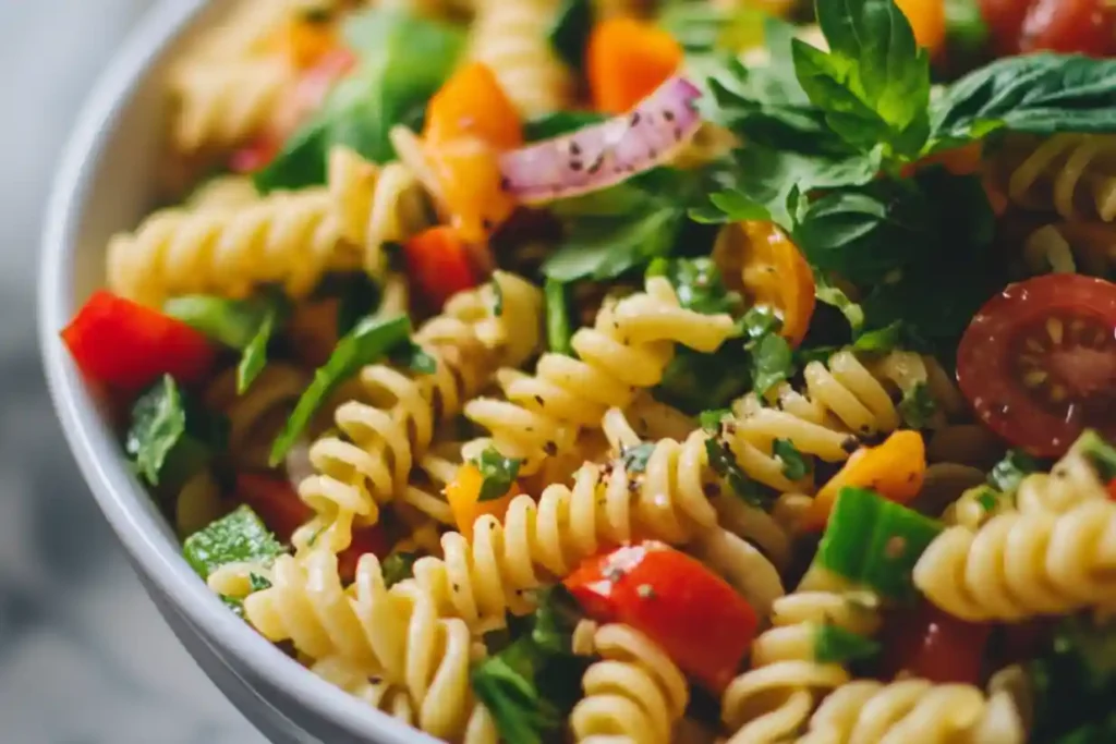 Veganer Nudelsalat