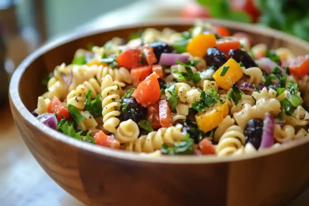 Veganer Nudelsalat