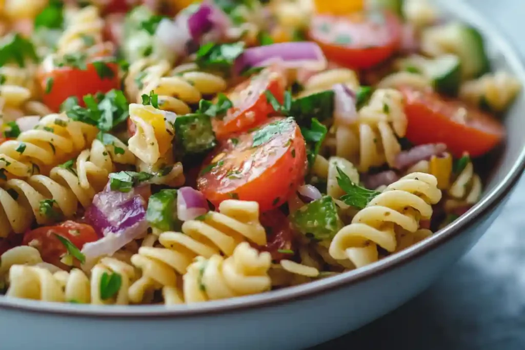 Veganer Nudelsalat