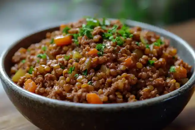 Veganes Hackfleisch aus Linsen