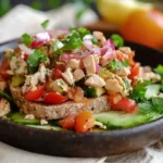 vegane Kichererbsen-Tuna-Salat