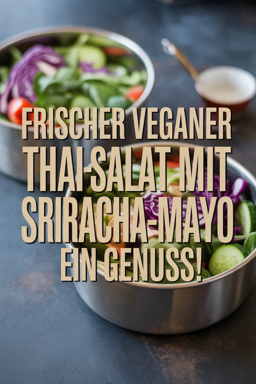Frischer Veganer Thai-Salat mit Sriracha-Mayo – Ein Genuss!
