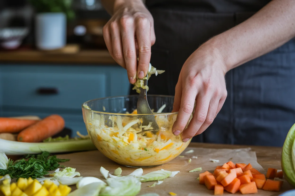 Veganer Mango-Coleslaw