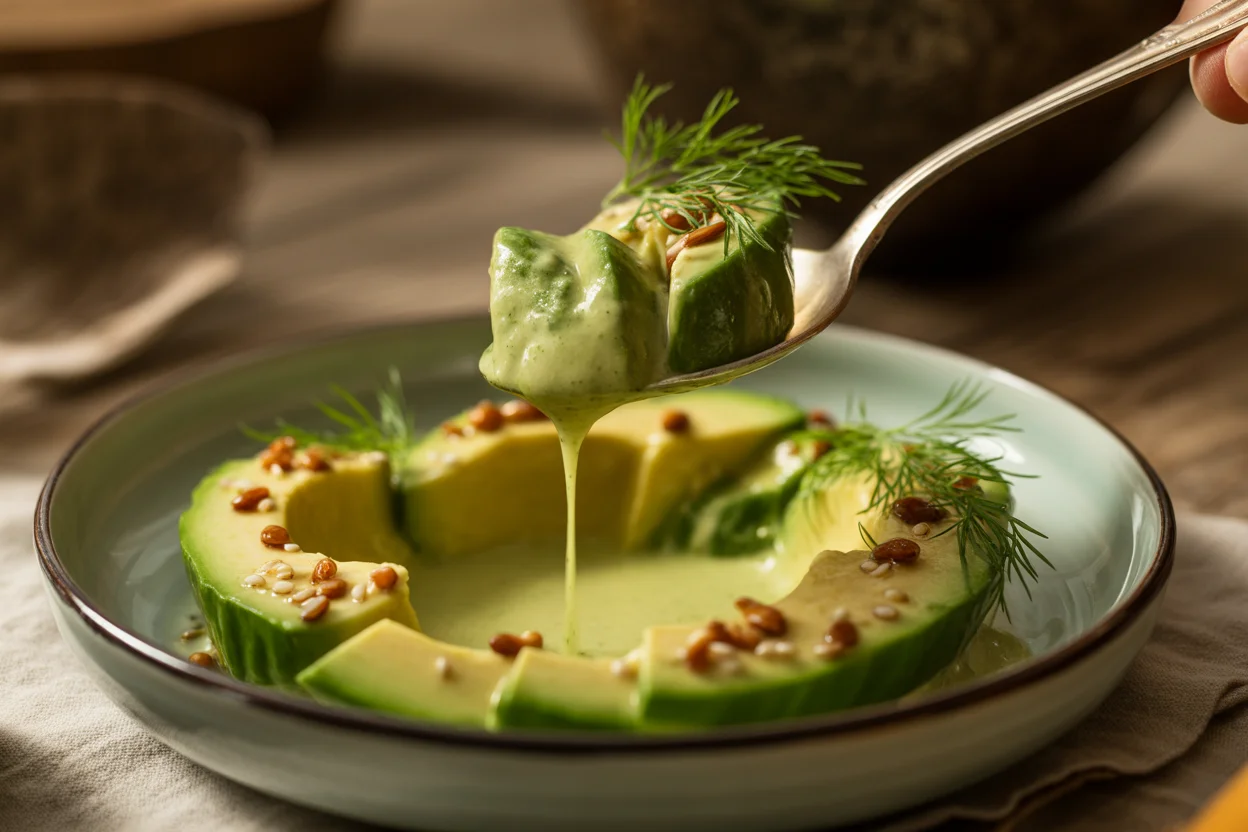 Avocado-Gurken-Salat mit Grapefruit und Tofu