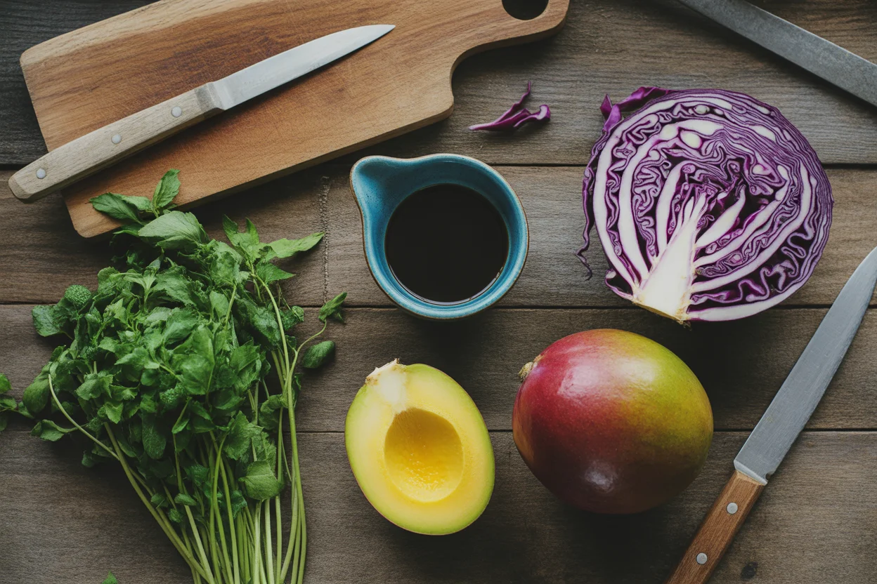Veganer Mango-Coleslaw