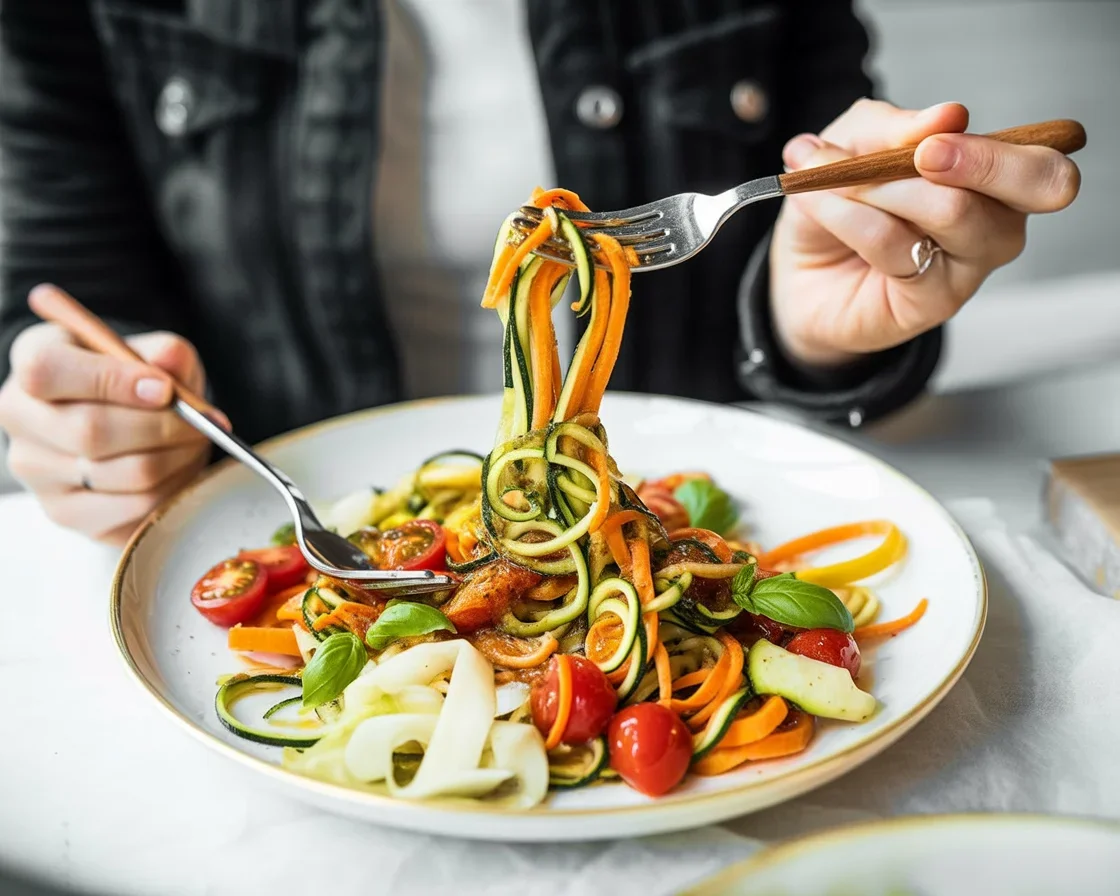 Frischer Zoodlesalat mit Shredded Tofu | Leckeres Rezept entdecken