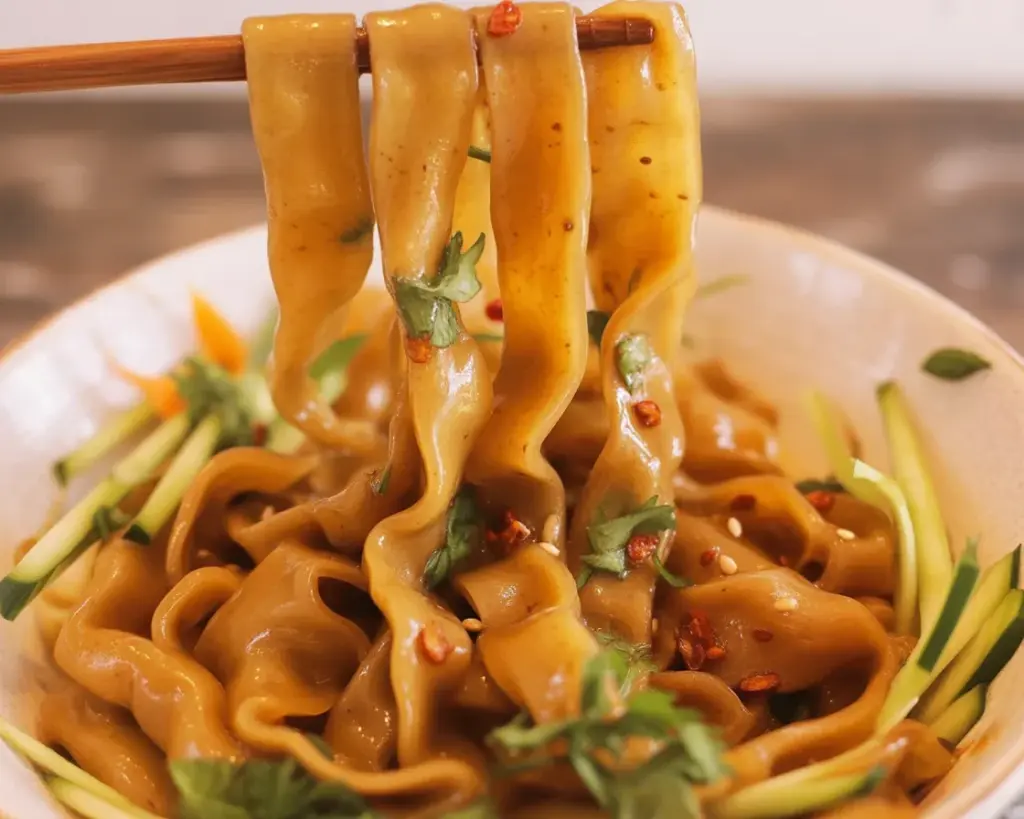 Delicious Rice Paper Noodles ready for rolling and serving in fresh dishes.