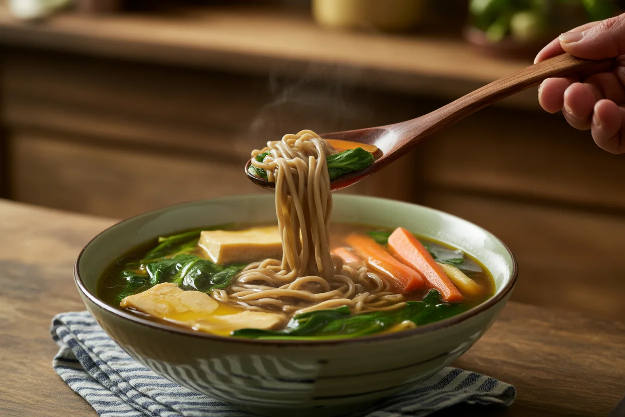 Miso Soba Noodle Soup