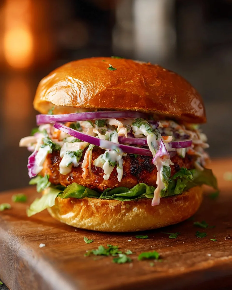 BBQ Lentil Burger (Vegan Red Lentil Veggie Burger)