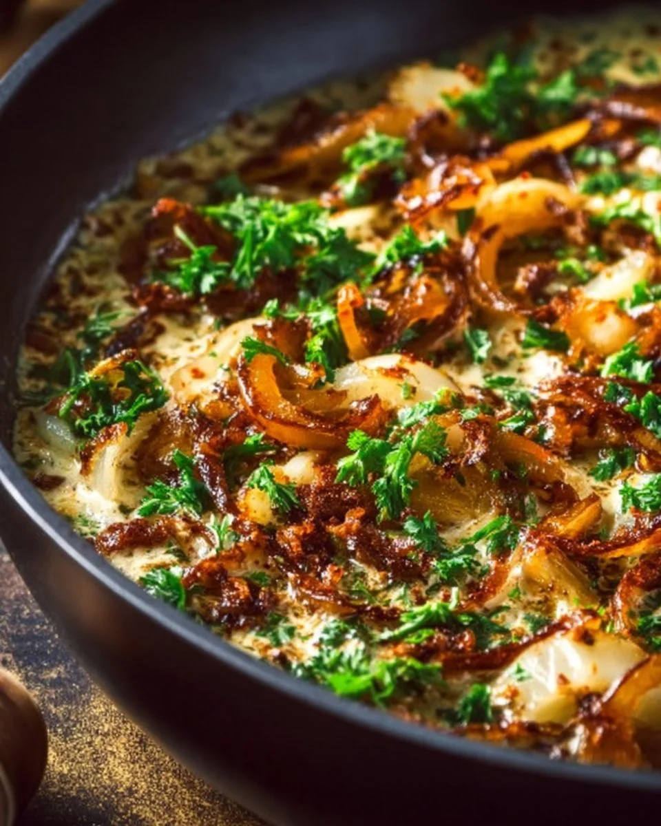 French Onion Skillet Lasagna