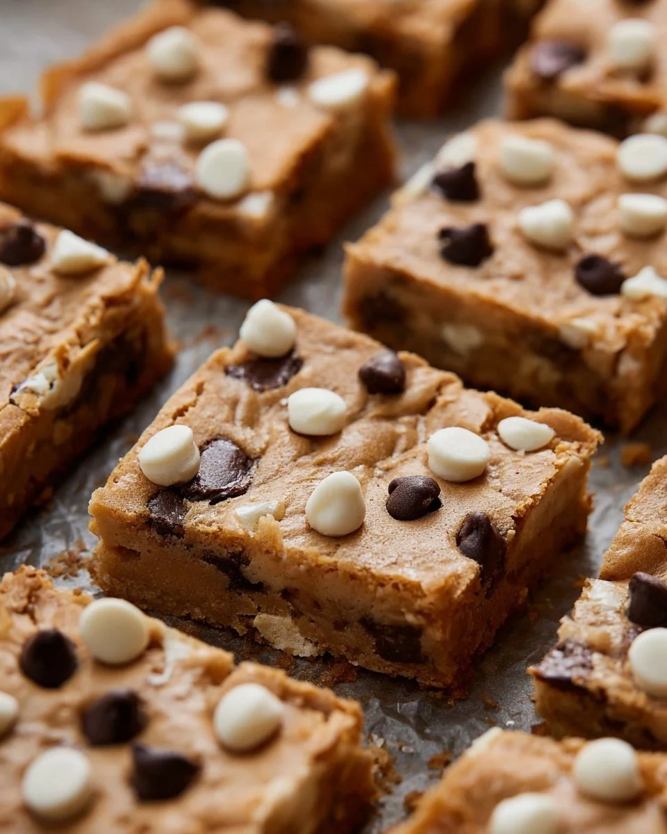 Fudgy White Bean Blondies