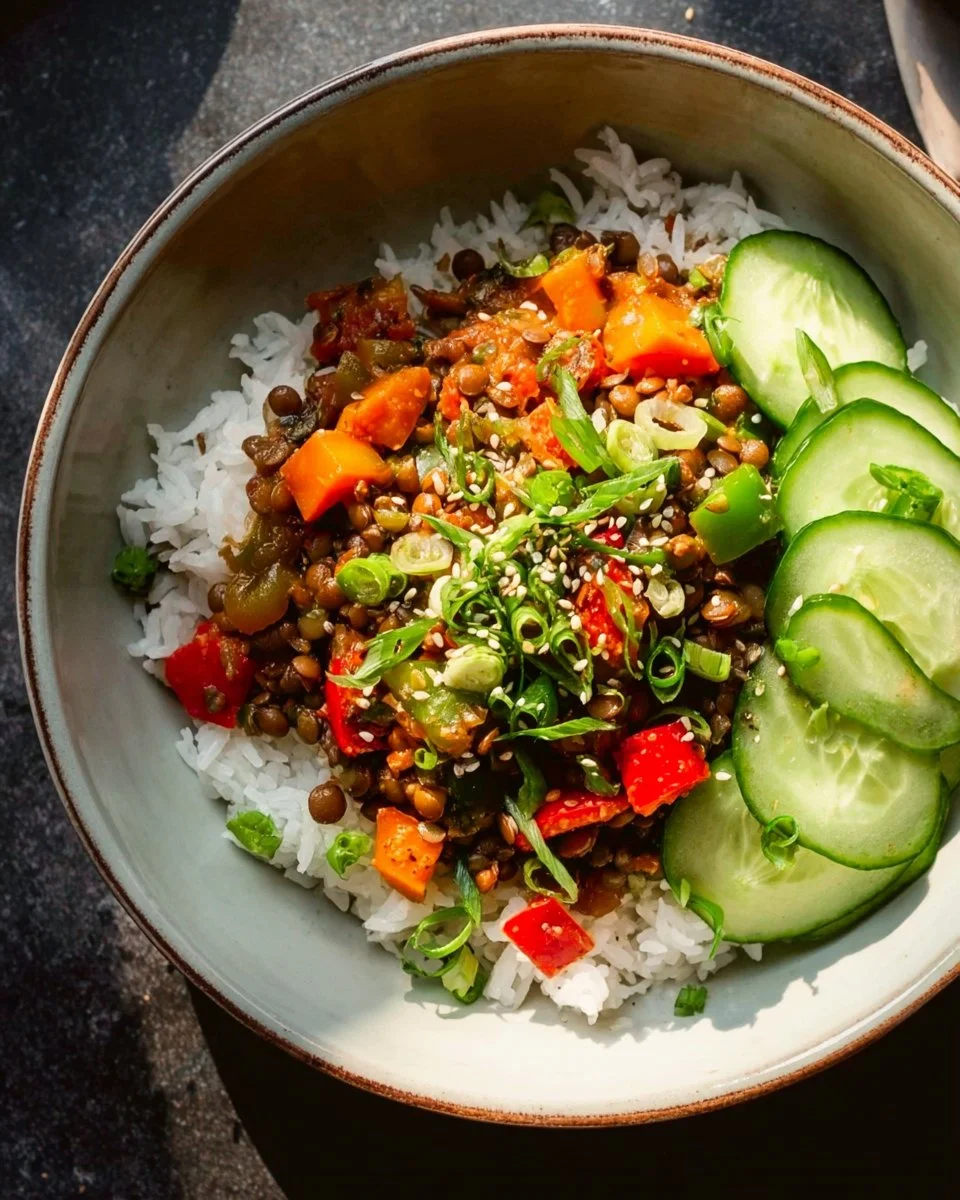 Gochujang Lentils Stir Fry