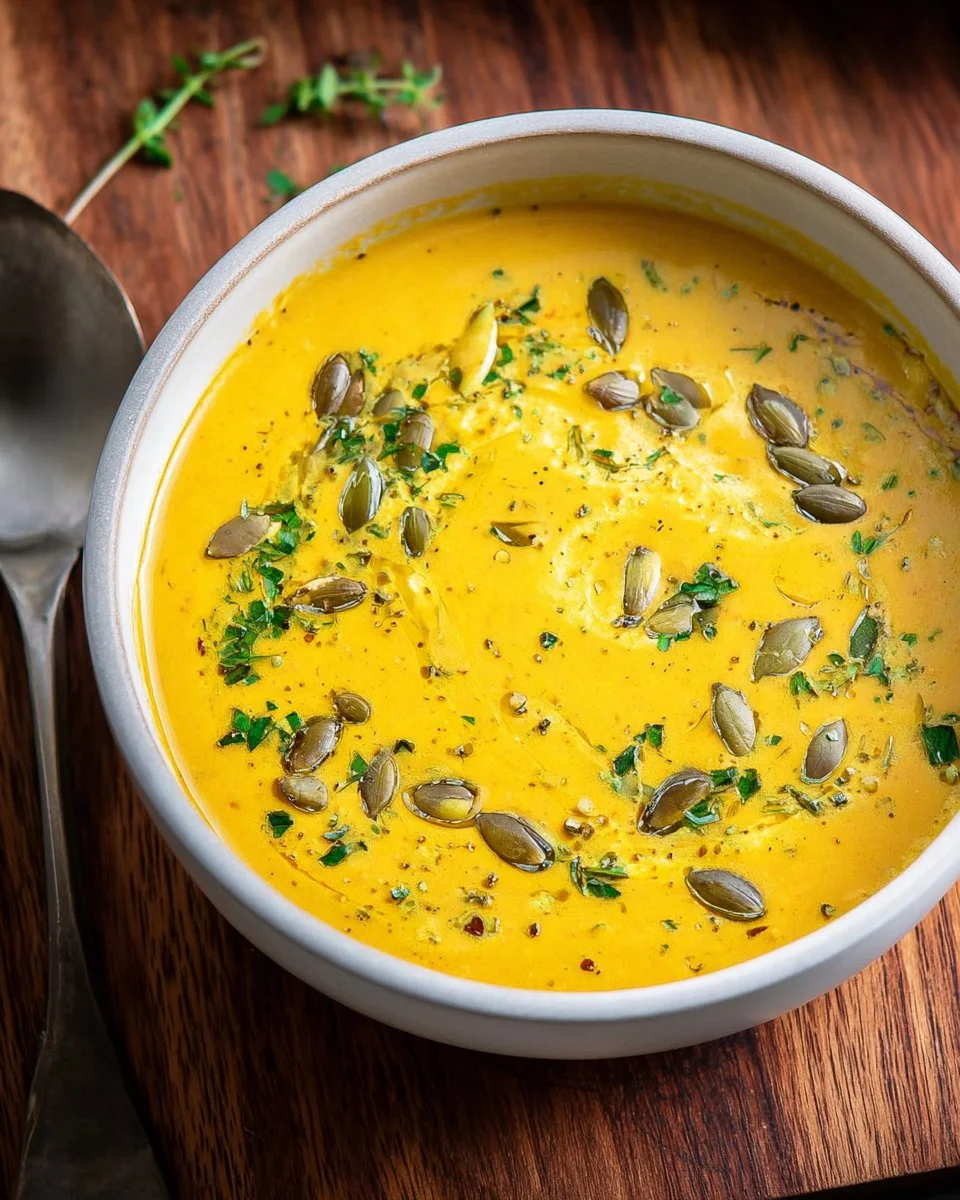 High Protein Pumpkin Soup With Cottage Cheese