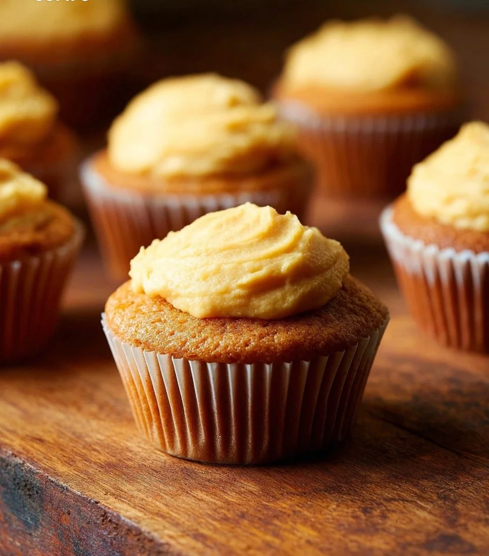 One Bowl Vegan Mango Cupcakes