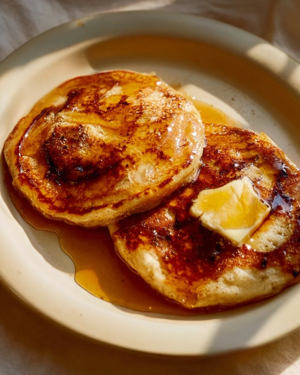 Peach Upside-Down Pancakes