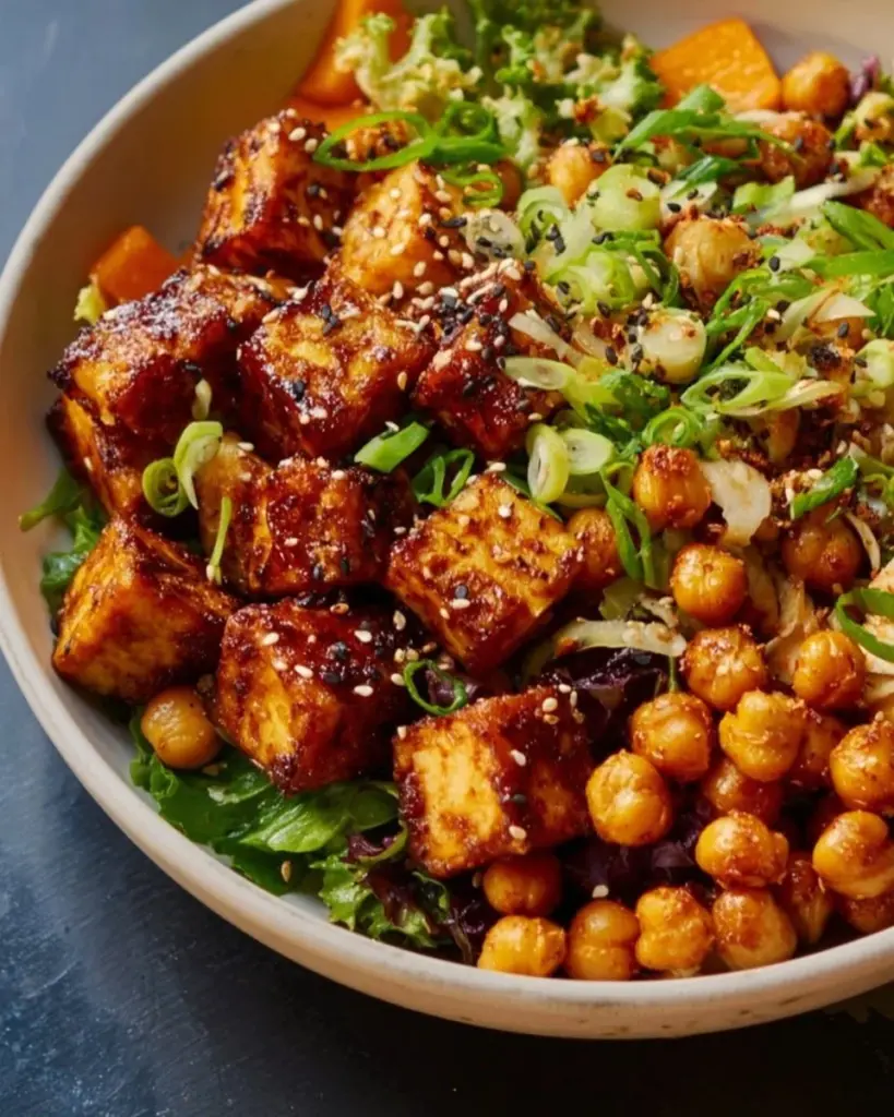 Sheet Pan Gochujang Bowl with vibrant vegetables and savory sauce.