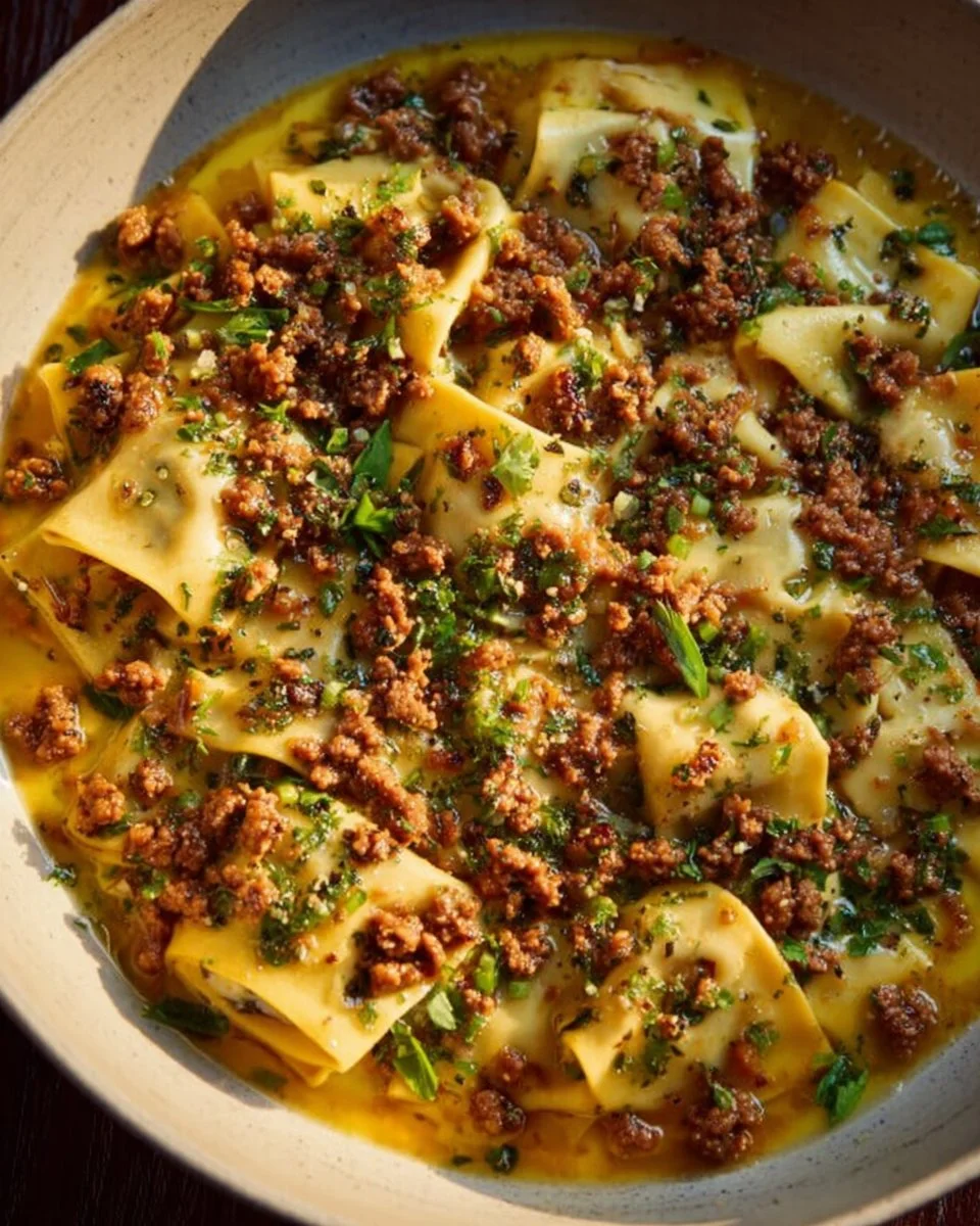Smoky Skillet Lasagna with Crispy Lentils