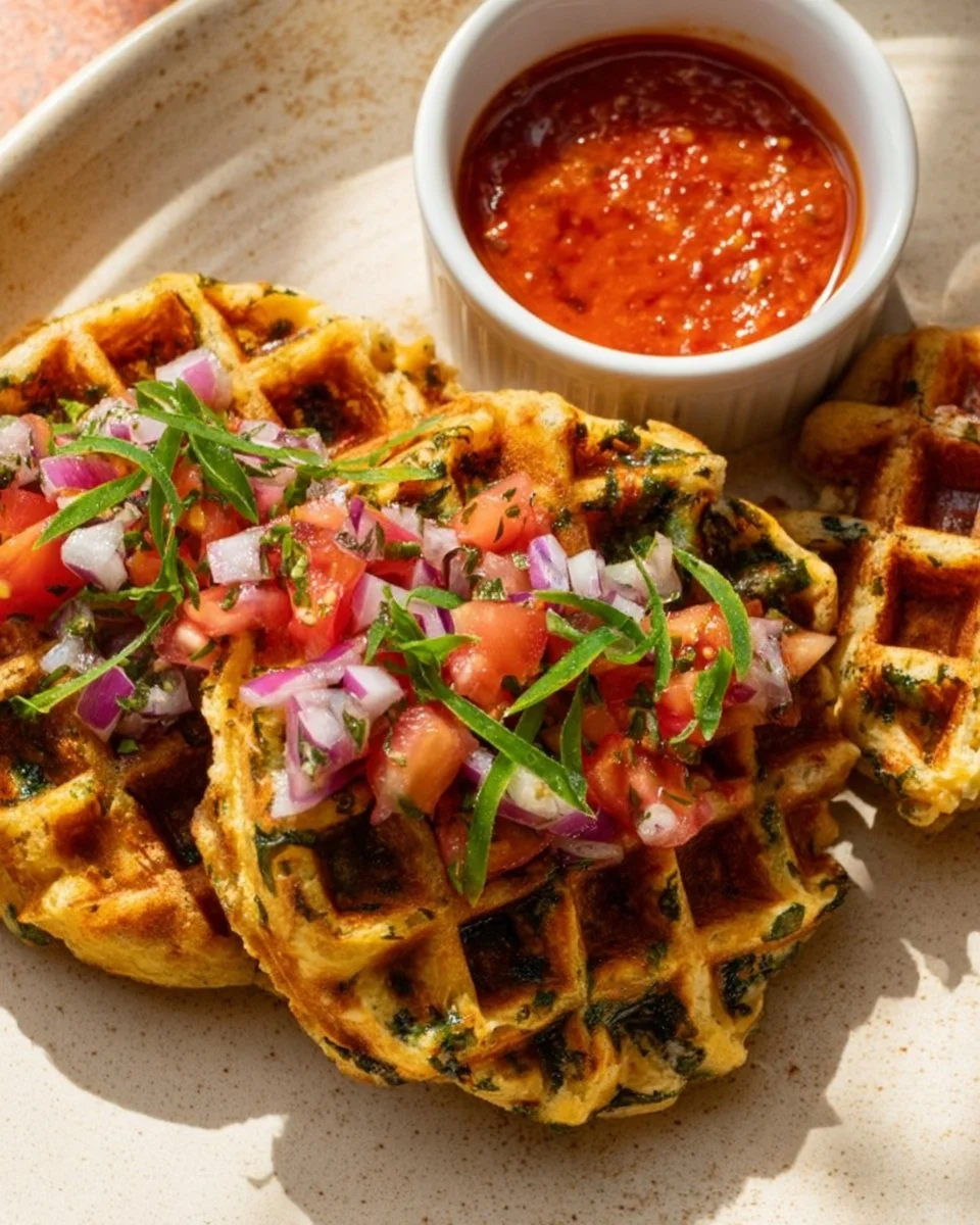 Spinach Waffles