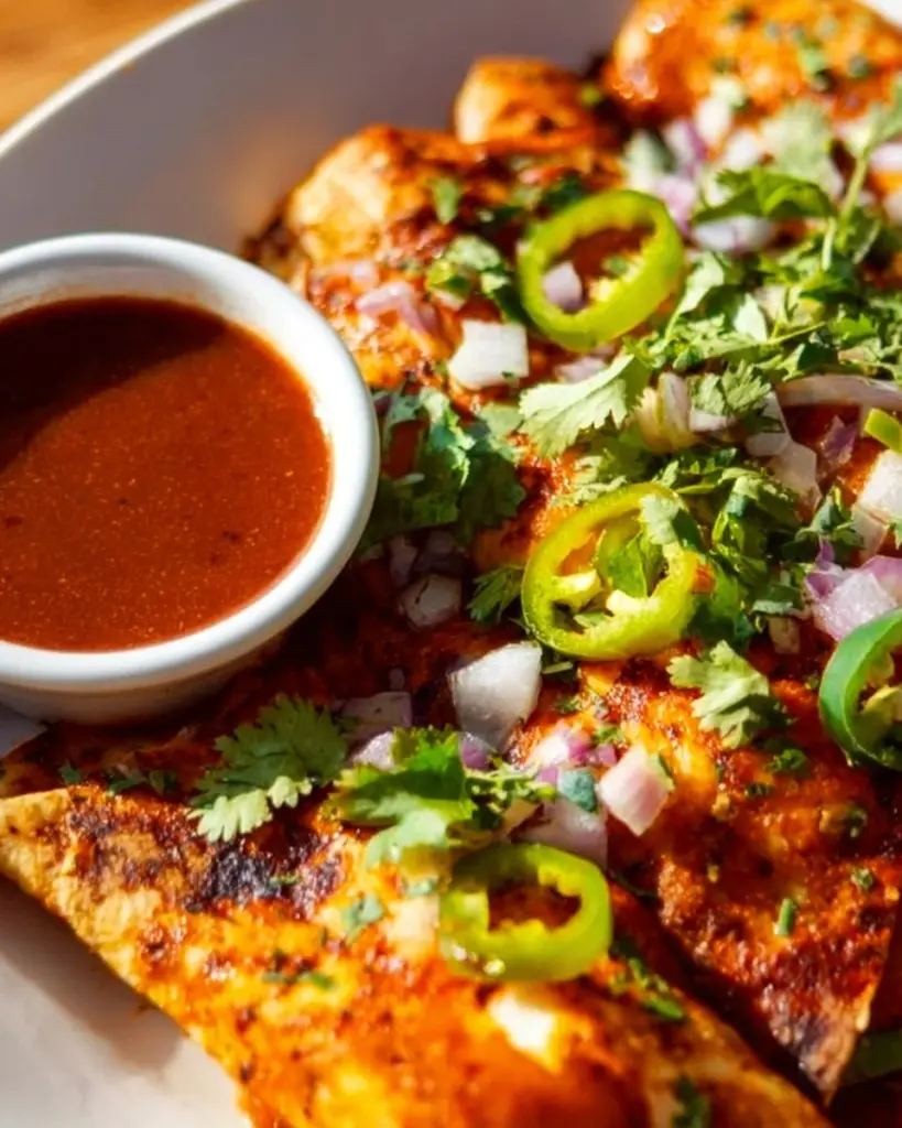Delicious Vegan Tikka Masala Birria Tacos served with fresh toppings