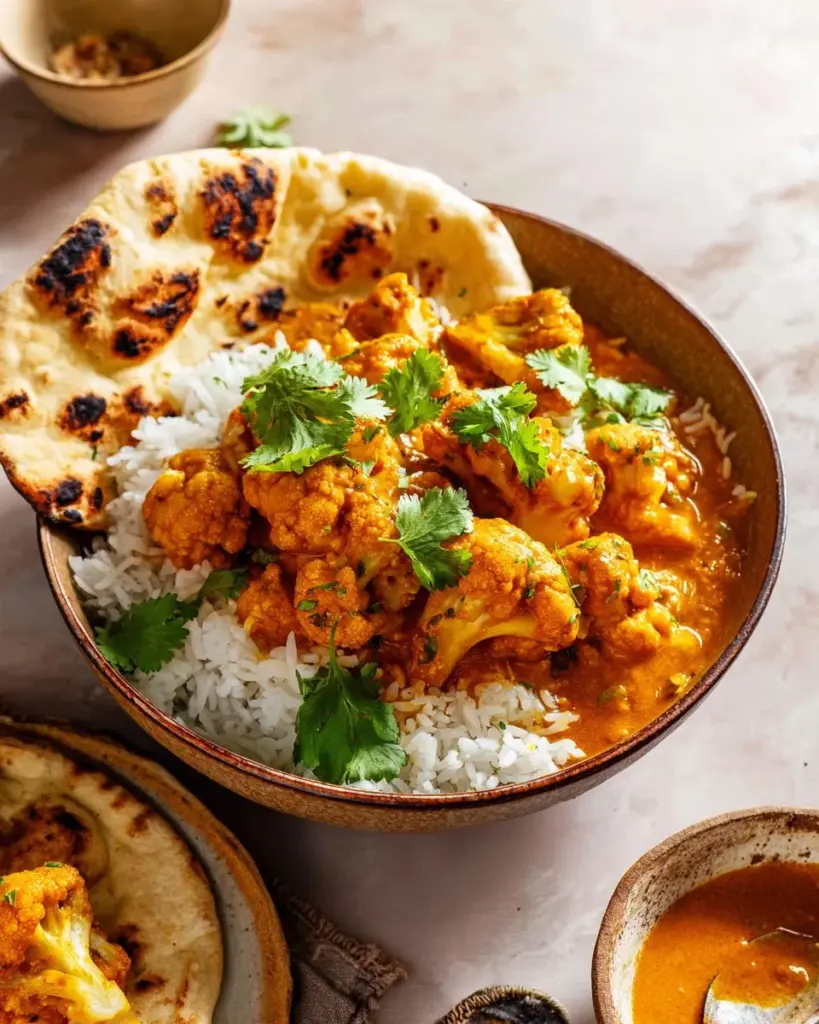Creamy Butter Cauliflower dish garnished with herbs