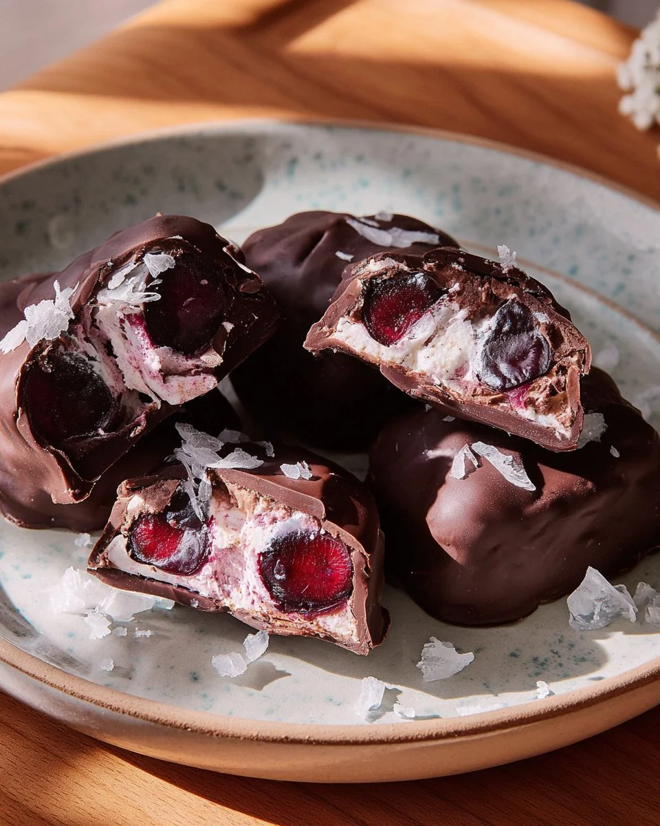 Dark Chocolate Cherry Yogurt Clusters