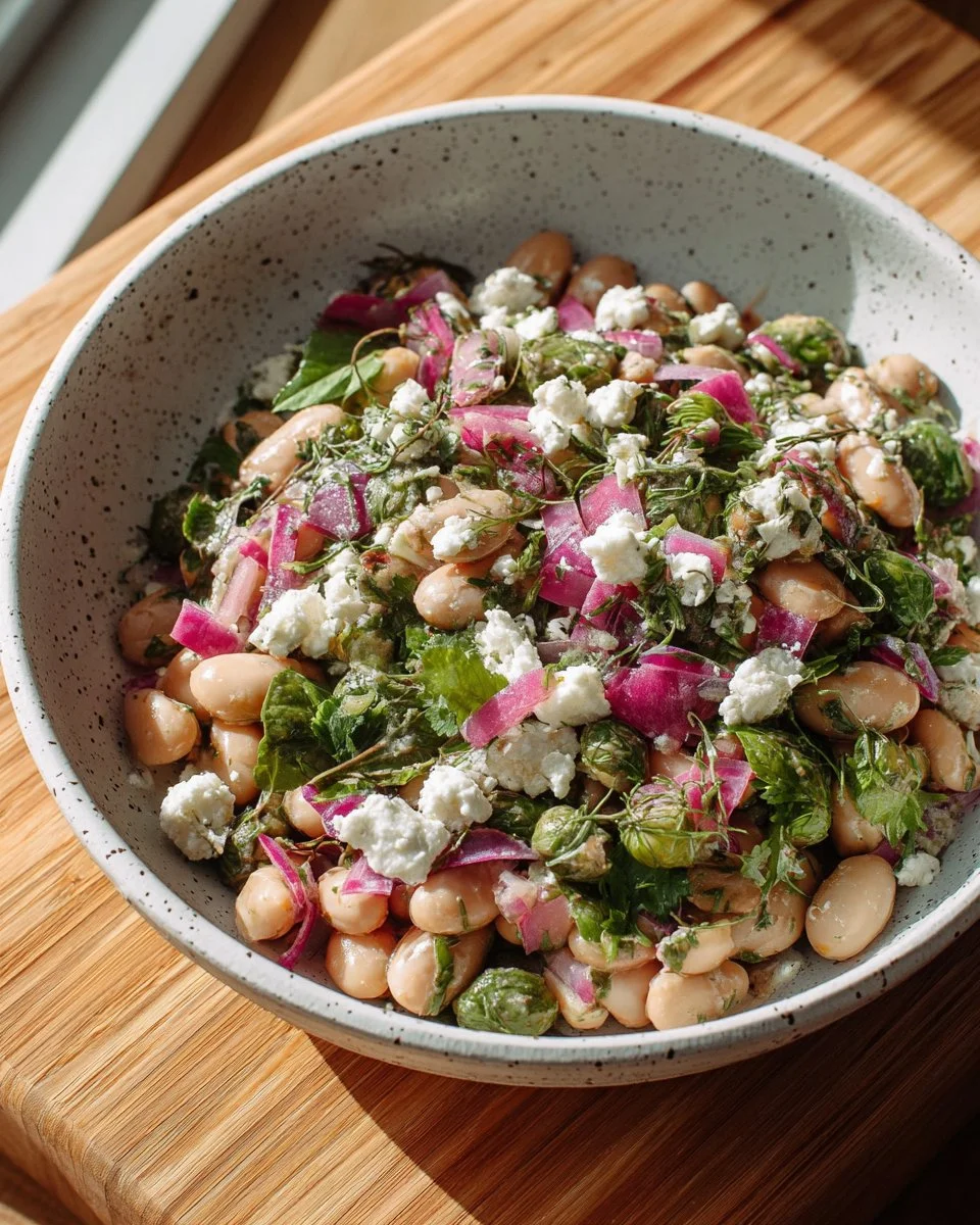 Herby Butter Bean Salad with Za’atar Dressing