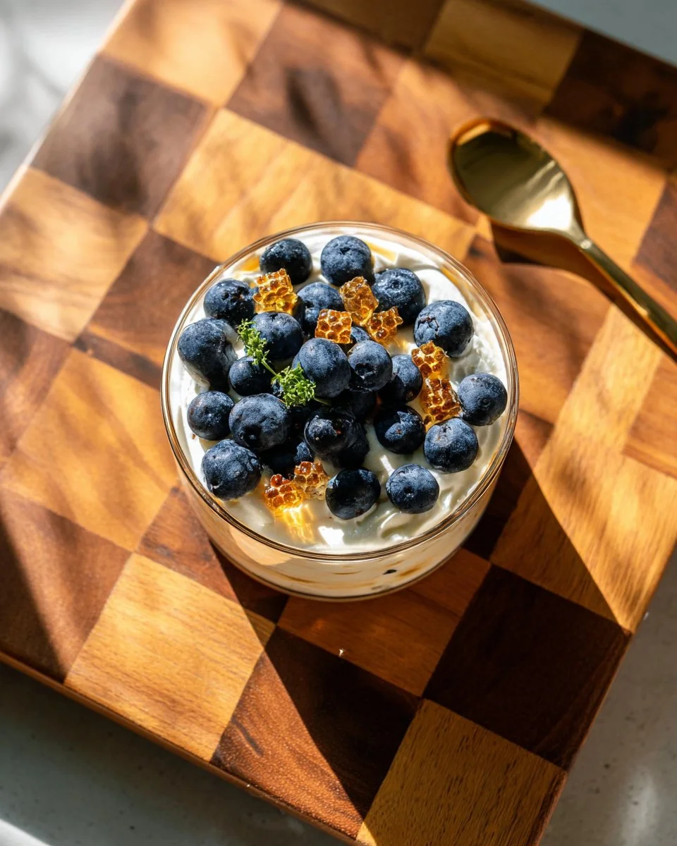 High Protein Blueberry Vanilla Chia Pudding