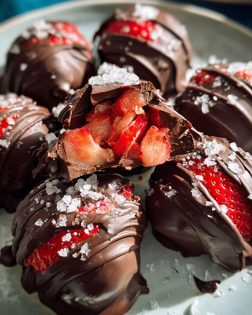 High Protein Chocolate Strawberry Yogurt Clusters