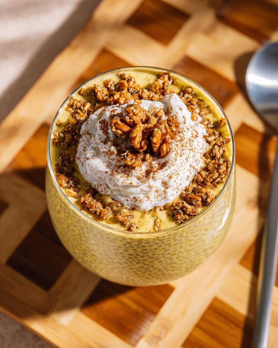 High Protein Pumpkin Chia Pudding with Yogurt