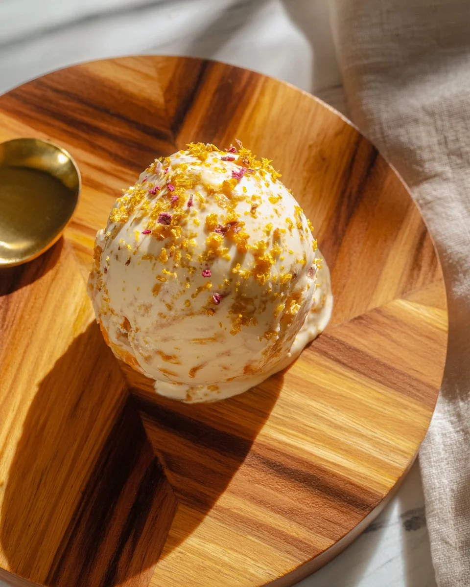 Honey Peach Frozen Yogurt