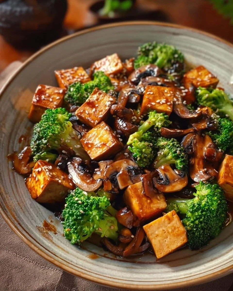 Mushroom and Tofu Stir-Fry