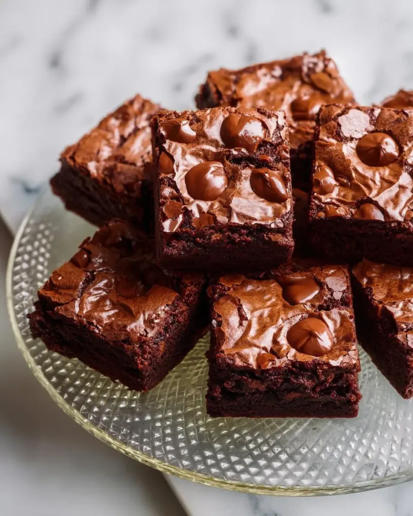Delicious butternut squash brownies topped with chocolate frosting