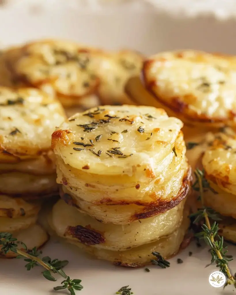 Delicious creamy potato stacks baked to perfection with layers of flavor.