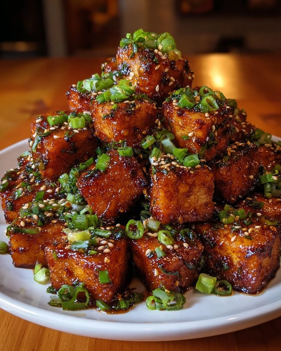 Crispy Honey Garlic Tofu