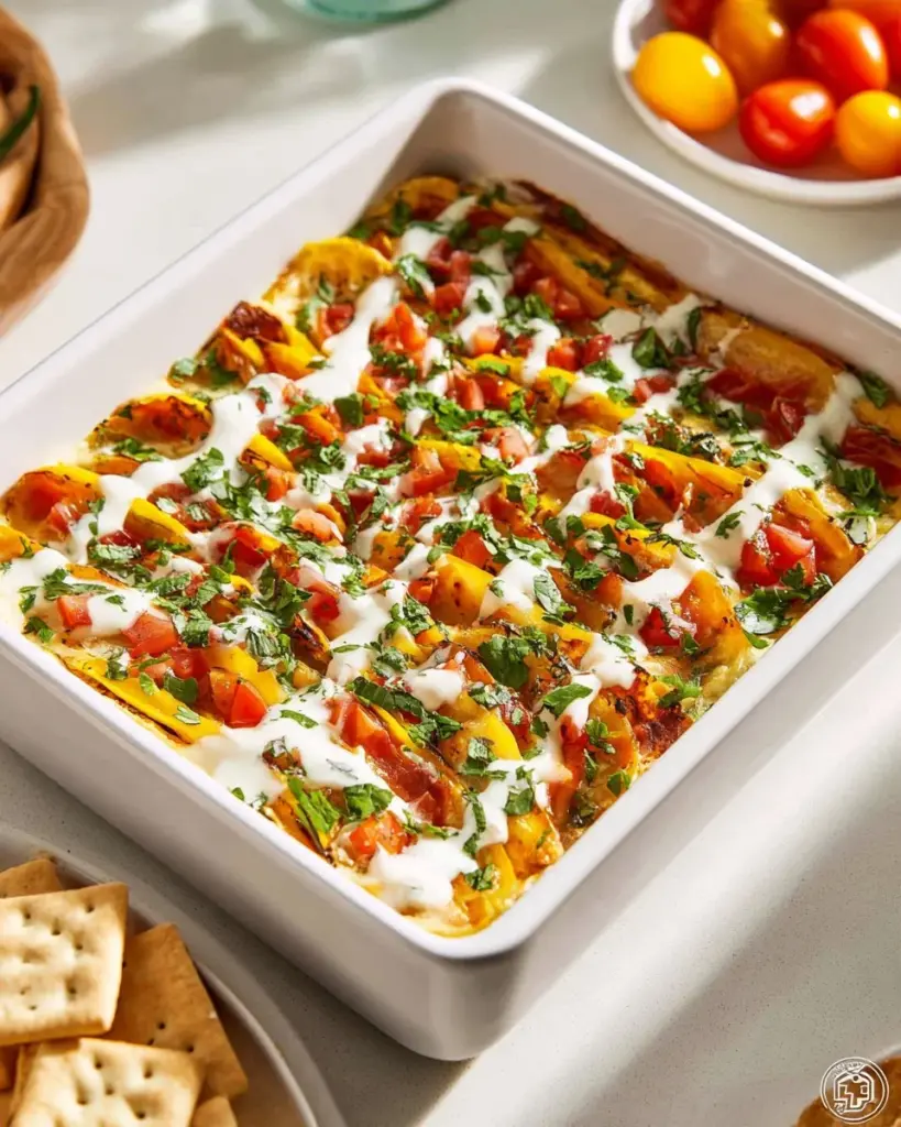 Delicious marinated cheese platter with herbs and spices