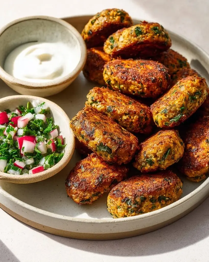Middle Eastern Tofu Kebabs seasoned with spices and grilled to perfection.