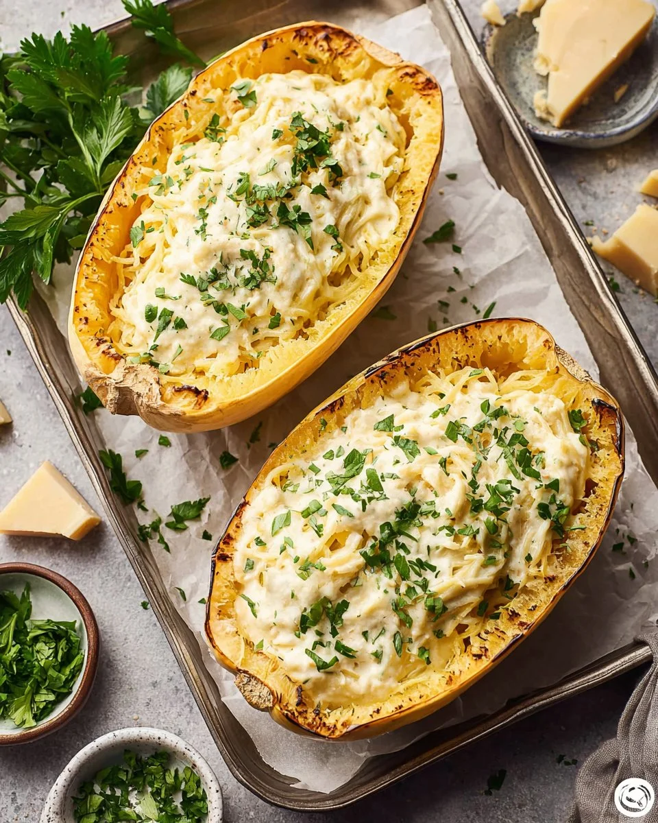 Spaghetti Squash Alfredo