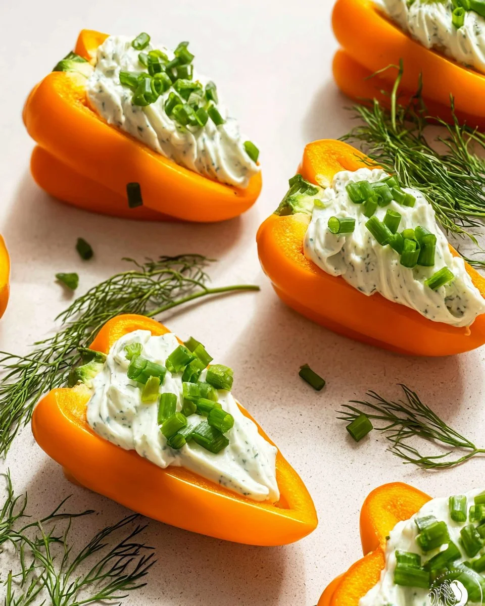 Stuffed Mini Bell Pepper „Carrots“