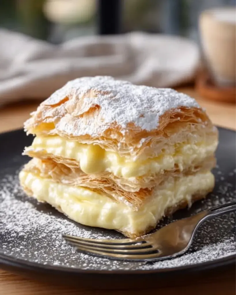 Delicious and creamy Vegan Custard served in a lovely dish