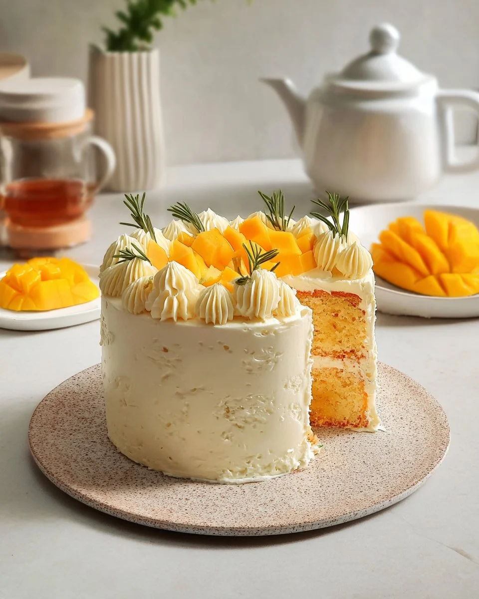 Vegan Mango Coconut Cake