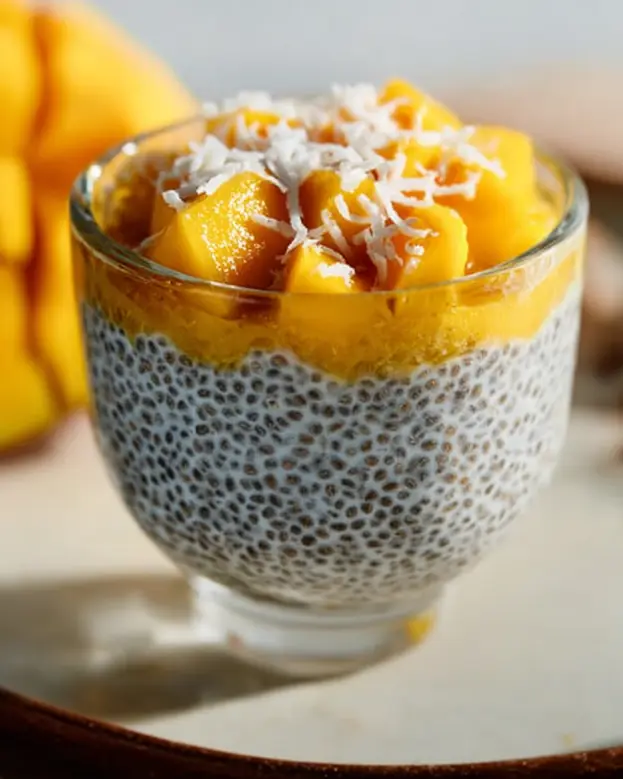 Mango Coconut Chia Pudding
