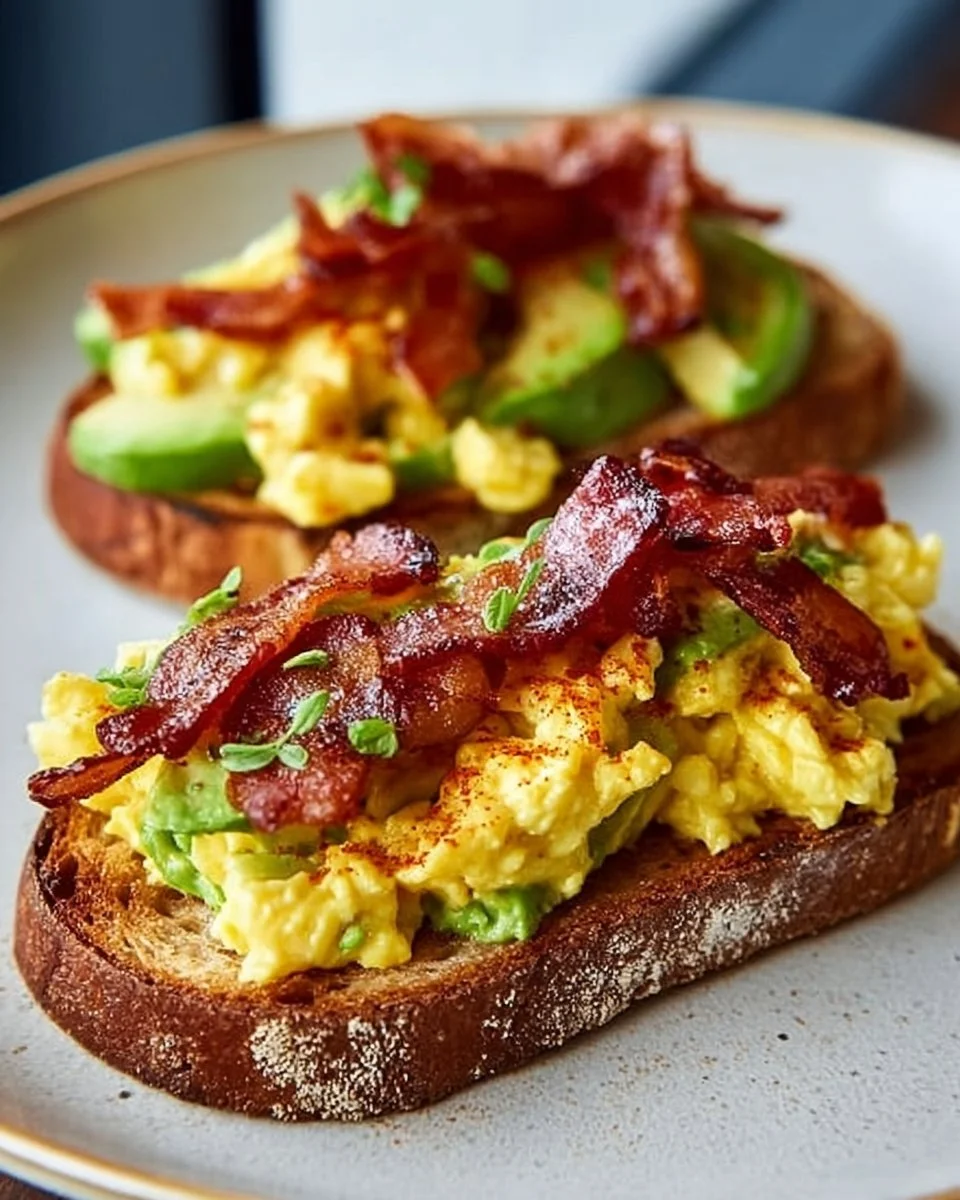 Bacon, Egg, and Avocado Toast