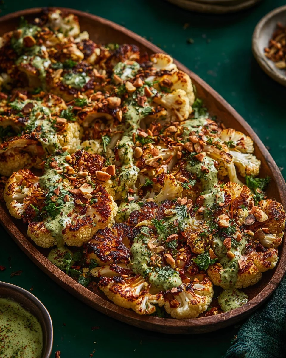 Cauliflower Steaks with Caramelized Shallots