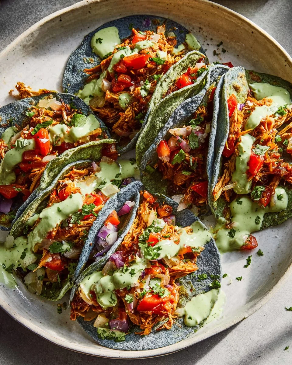 Easy Vegan Tacos with Smoky Cashew Crema